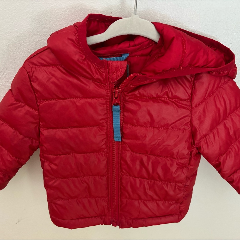 Primary Kids Red Puffer Jacket